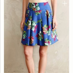 Anthropologie floral skirt
